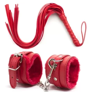 Hand Cuff Lock &Flogger Sex toy for couples