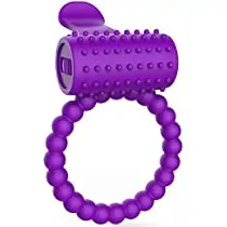 Male Longer Ring with Beautiful Vibrating Ring for Extra Fun Beaded
